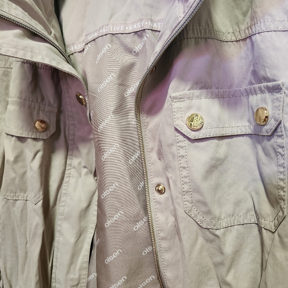 Olsen Light Gray Cargo Jacket - Picture 5 of 7